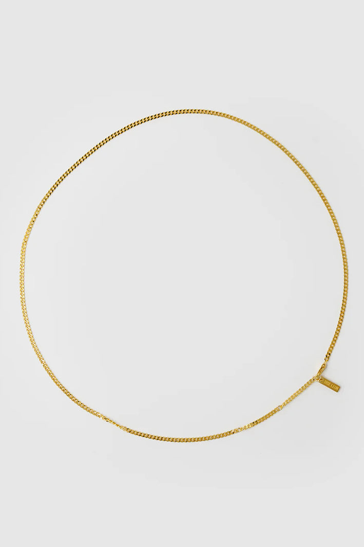 Curb Chain Necklace Gold