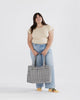 Cloud Carry- On Bag Black and White Gingham