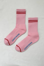 Boyfriend Socks: Amour Pink