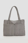 Cloud Carry- On Bag Black and White Gingham