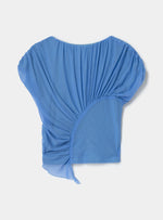 Gemini Draped Top Blue