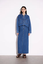 Organic Denim Overshirt Vintage Blue