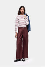 Emory Striped Long Sleeve T-Shirt Red