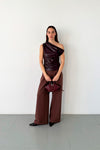 Ivone Asymmetric Top Plum