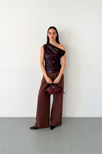 Ivone Asymmetric Top Plum
