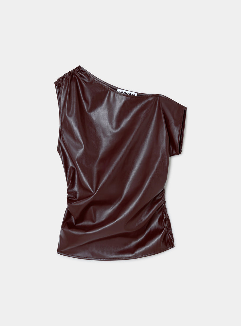 Ivone Asymmetric Top Plum