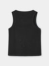 Embroidered Logo Tank Top Black