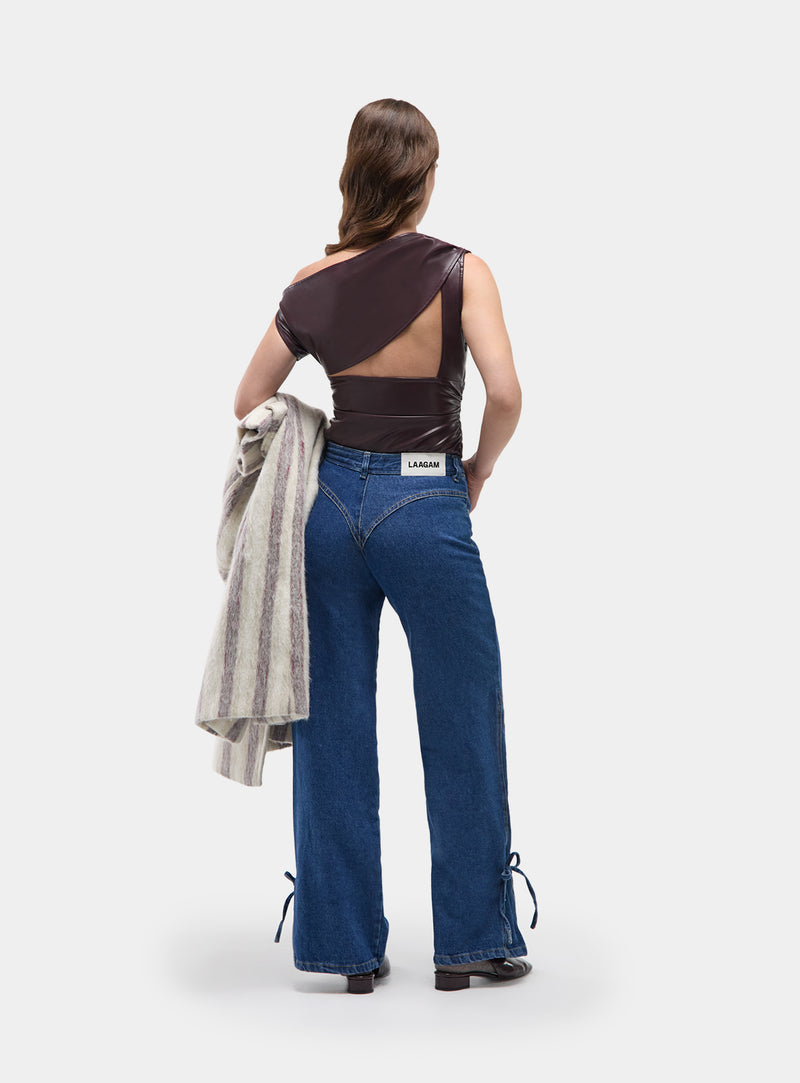 Ivone Asymmetric Top Plum