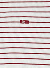 Emory Striped Long Sleeve T-Shirt Red