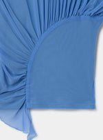 Gemini Draped Top Blue