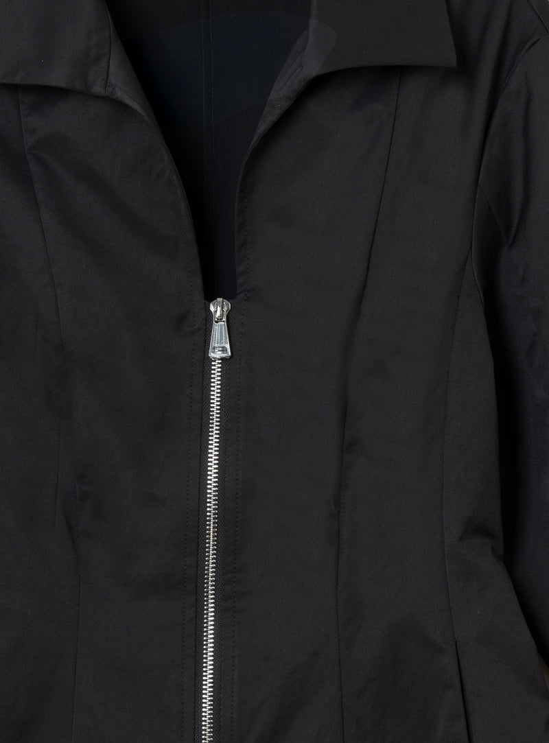 Harlem Zippered Shirt Black