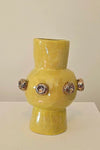Buttons on Yellow Vase