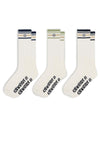 Stripe S Dot Sock 3 Pack