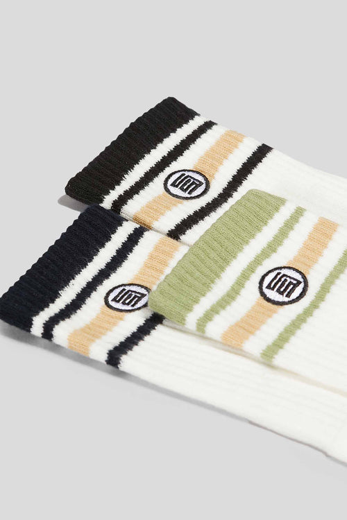 Stripe S Dot Sock 3 Pack