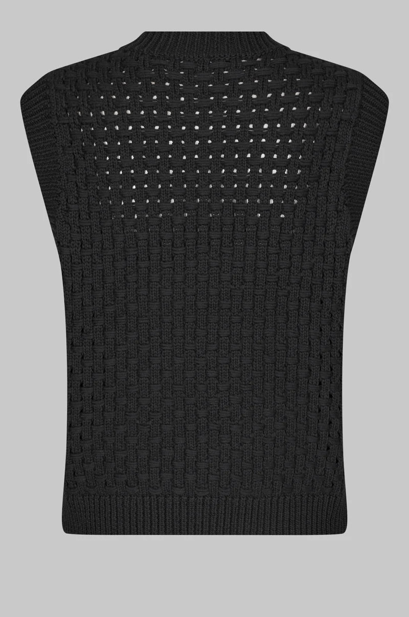 Planet Knit Vest Black
