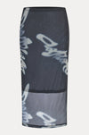 Alicia Skirt Navy Scrible