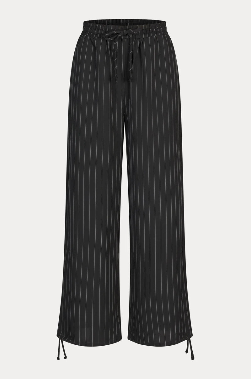 Serena Trousers Black Pinstripe