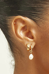 Frida Solid Sleeper Earrings Gold