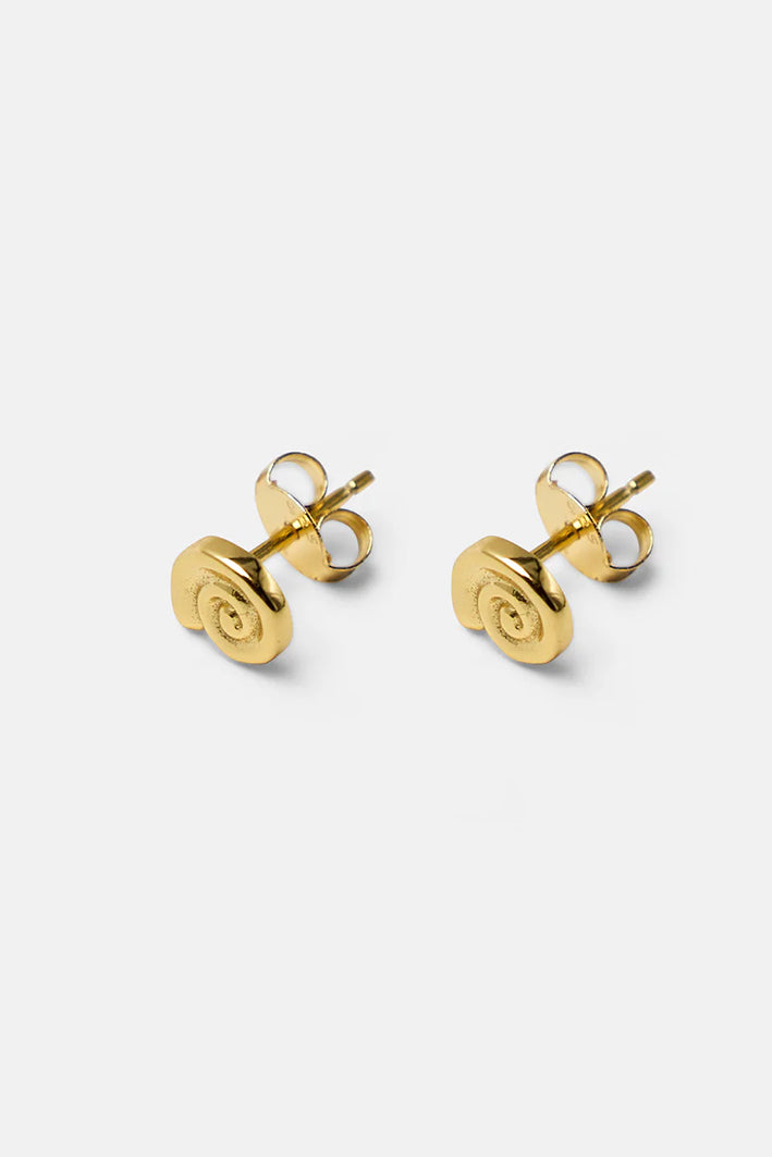 Mini Spiral Earrings Gold