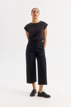 Classic Wide Leg Tailored Pant Black