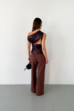 Ivone Asymmetric Top Plum