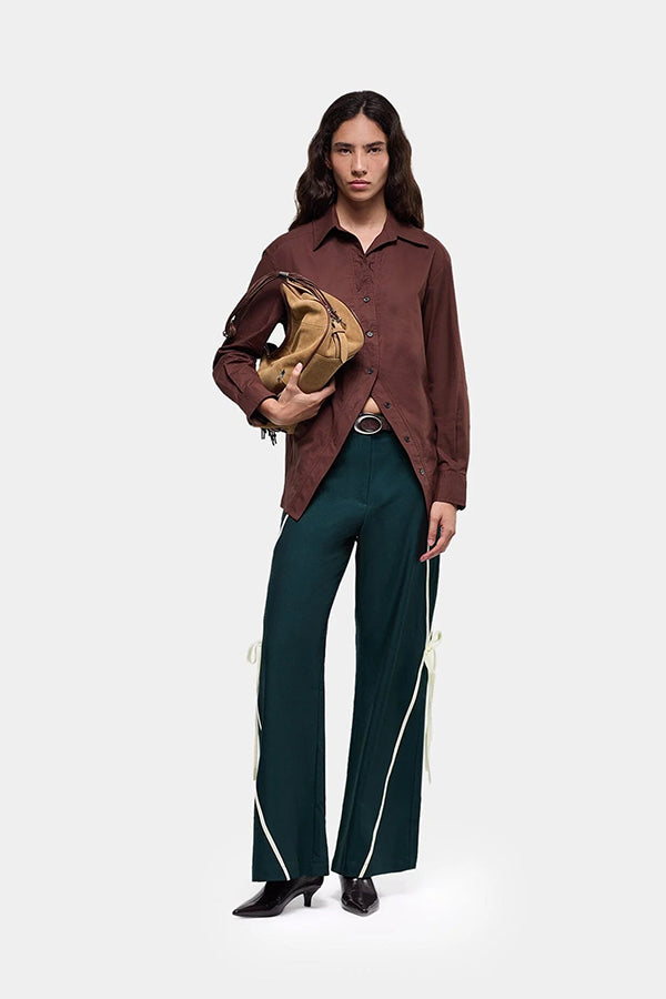 No Boyfriend Shirt Brown