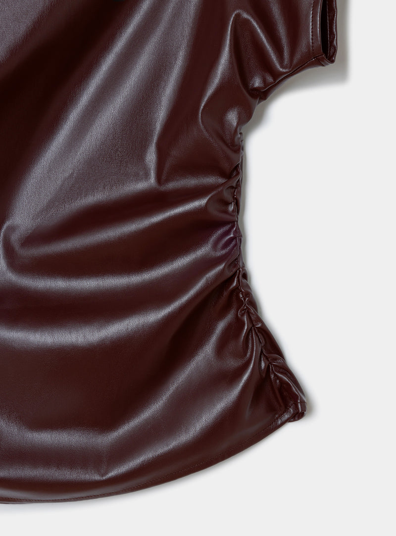 Ivone Asymmetric Top Plum