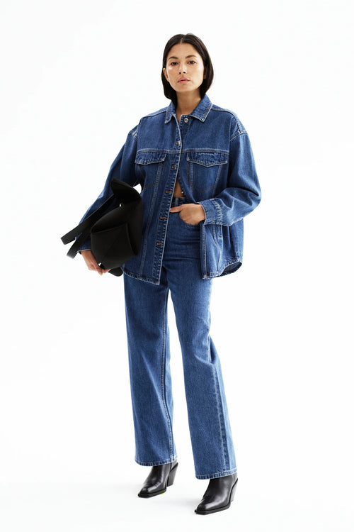 Organic Relaxed Leg Jean Vintage Blue