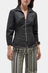 Harlem Zippered Shirt Black