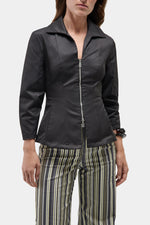Harlem Zippered Shirt Black