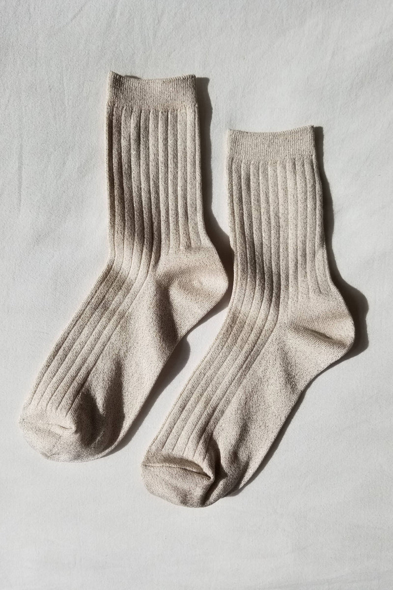 Her Socks Ivory Gold