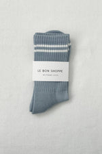 Boyfriend Socks Blue Grey