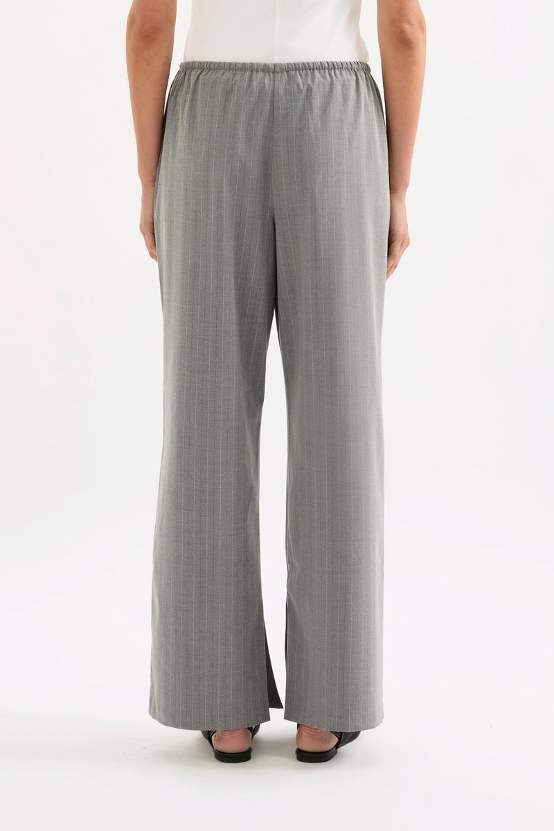 Cilia Drawstring Pant Steel Stripe