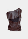 Ivone Asymmetric Top Plum