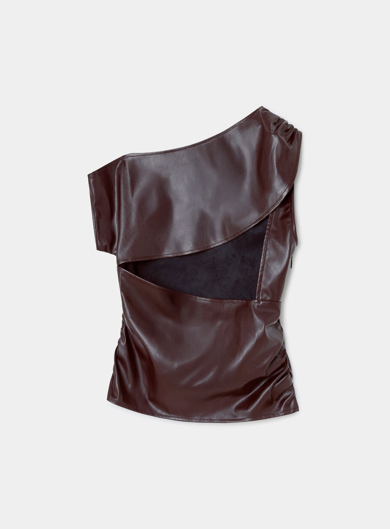 Ivone Asymmetric Top Plum