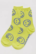 Crew Sock Citron Happy