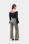 Holly Corduroy Grey Striped Pants