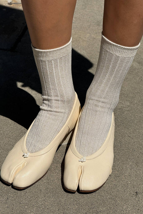 Her Socks Ivory Gold