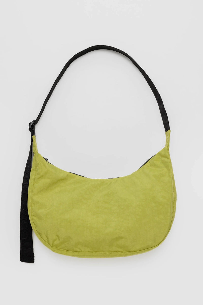 Medium Nylon Crescent Bag Lemongrass