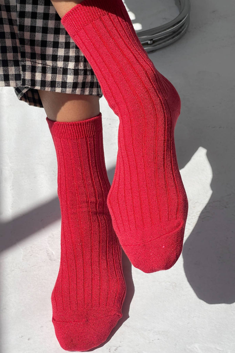 Her Socks Ruby Glitter