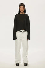 Palma Hood LS Tee Black