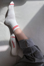 Boyfriend Socks Clean White