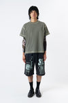 Contrast Tee Sage