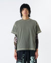 Contrast Tee Sage