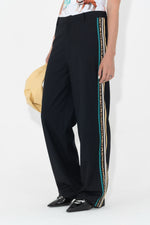 Untailored Non-Trackpant Blue Pinstripe