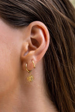 Magnolia Gold Charm Earrings