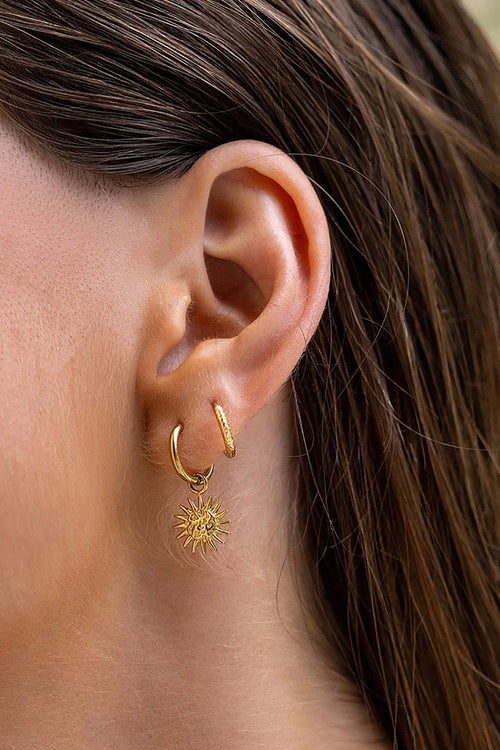 Magnolia Gold Charm Earrings