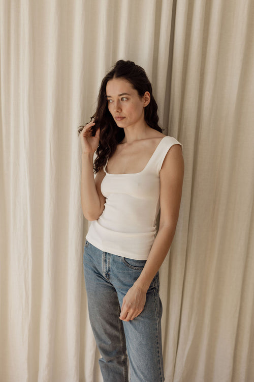Naia Tank Off White