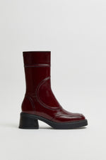 Malene Ankle Boots Burgundy