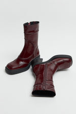 Malene Ankle Boots Burgundy